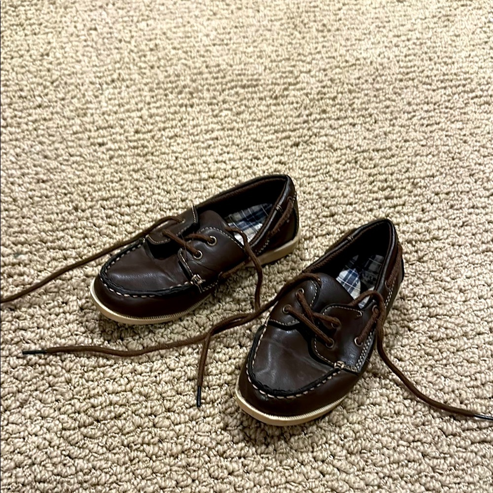 Boy’s Brown Leather Boat Shoes